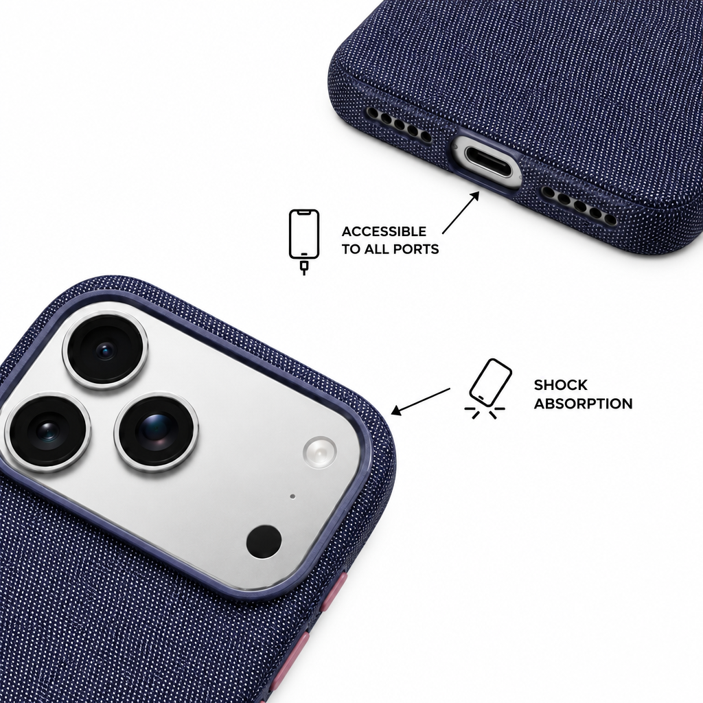 Woven Tech — Iris — iPhone Case — details