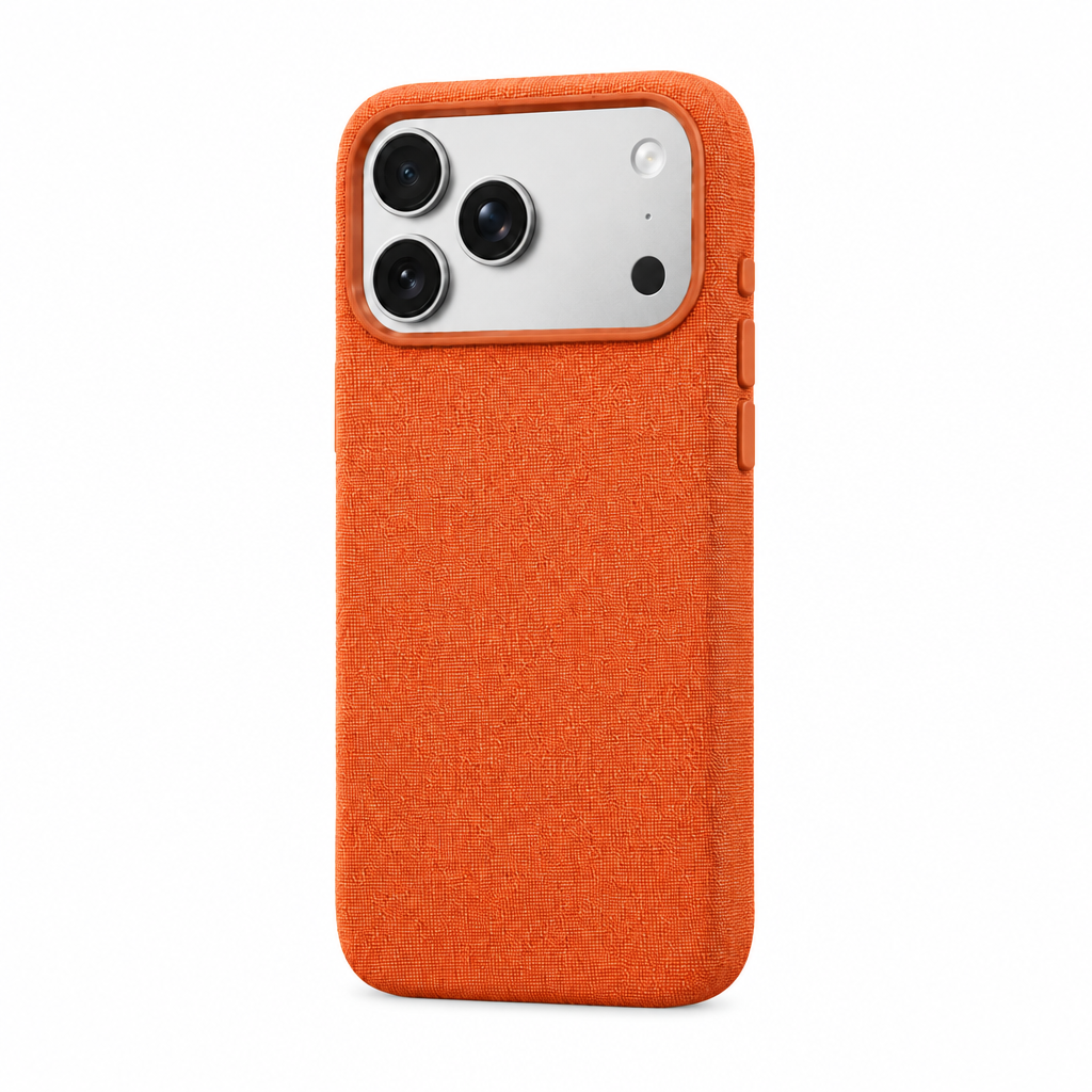Woven Tech — Amber — iPhone Case — side view
