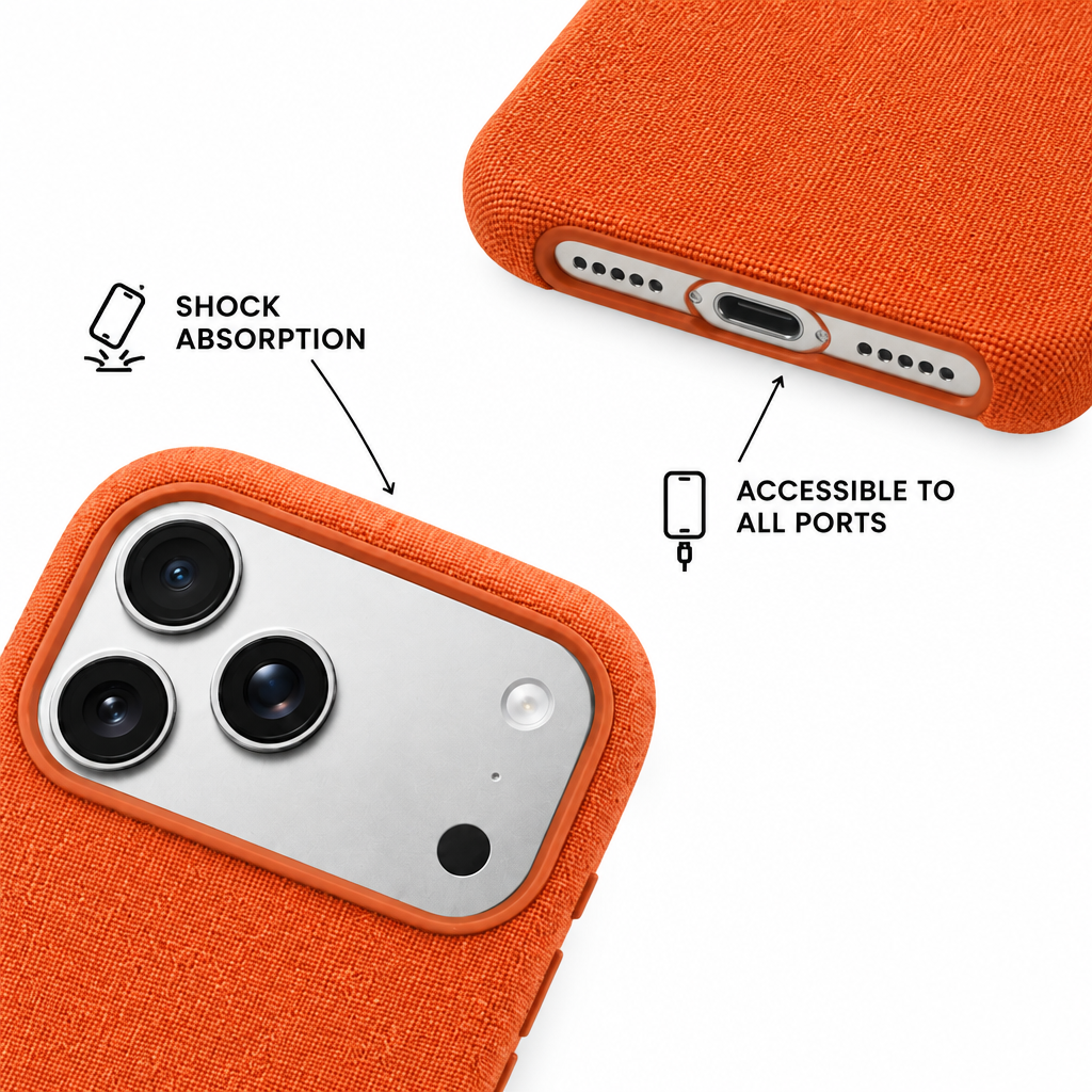 Woven Tech — Amber — iPhone Case — details