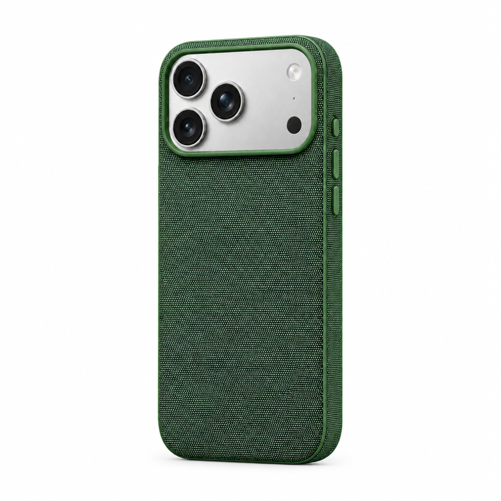 Woven Tech — Fern — iPhone Case — side view