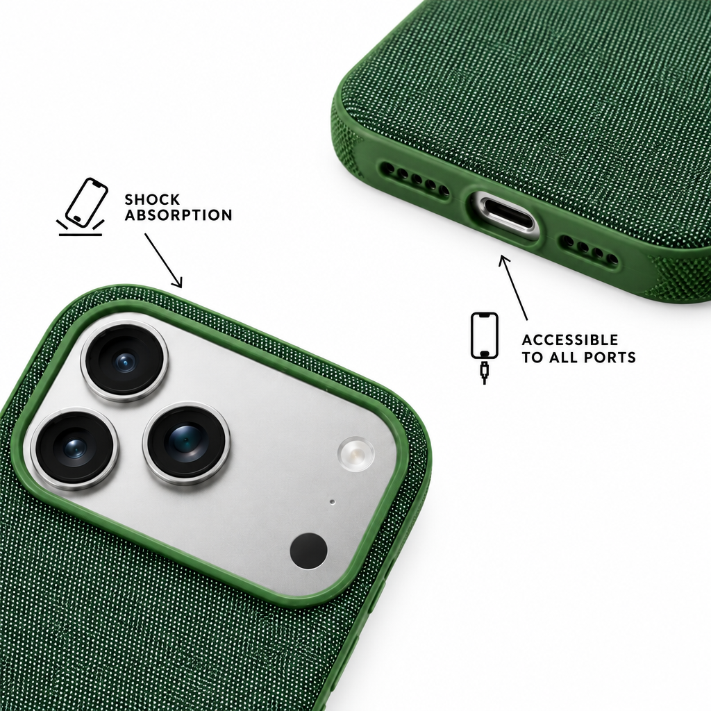 Woven Tech — Fern — iPhone Case — details