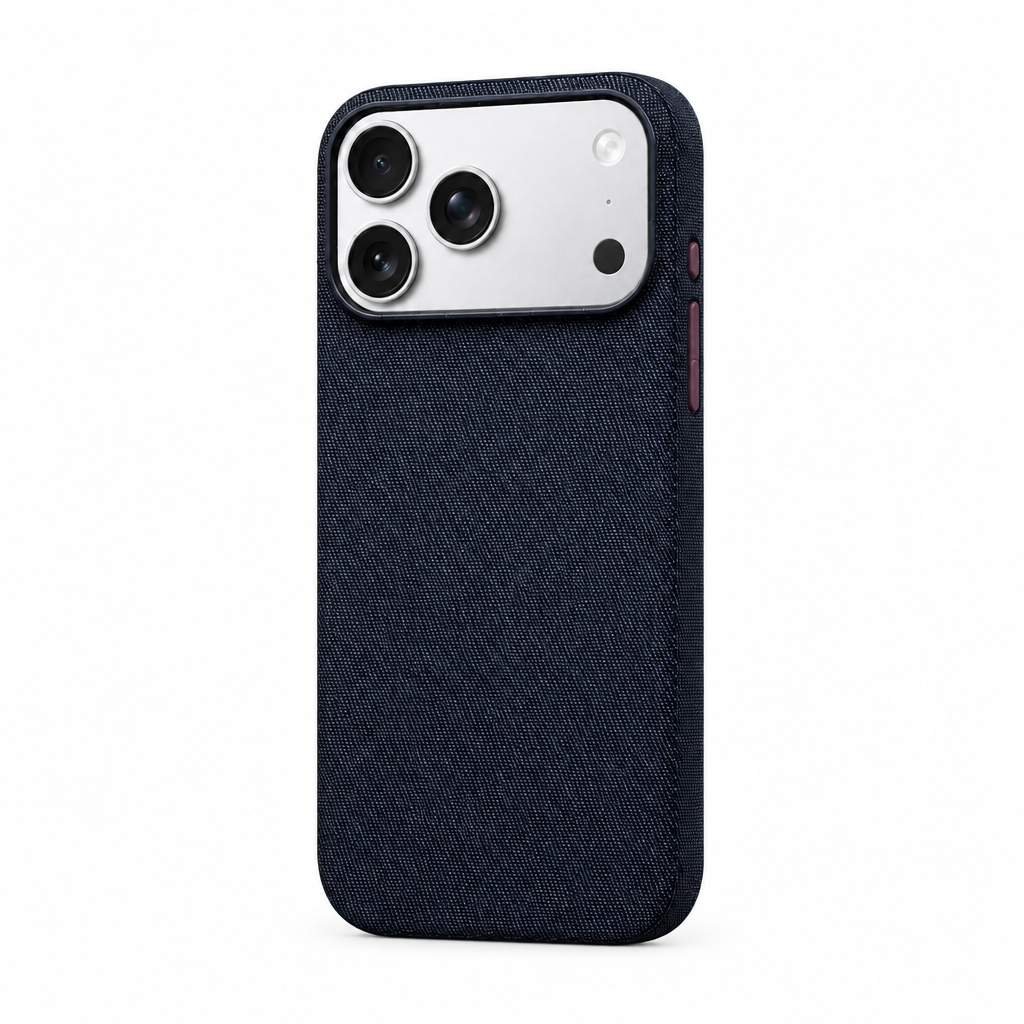 Woven Tech — Ink — iPhone Case — side view