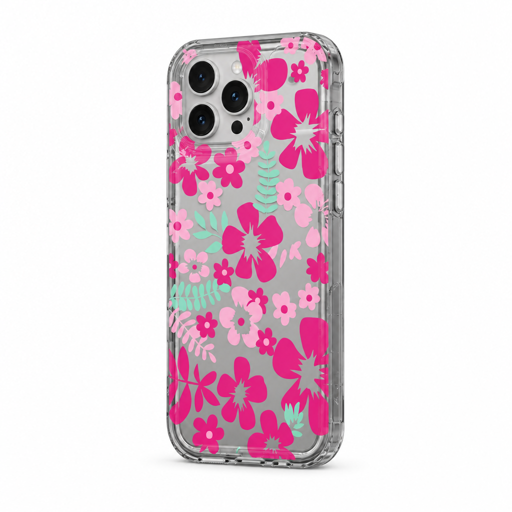 Clear Petal — Onyx — iPhone Case — side view