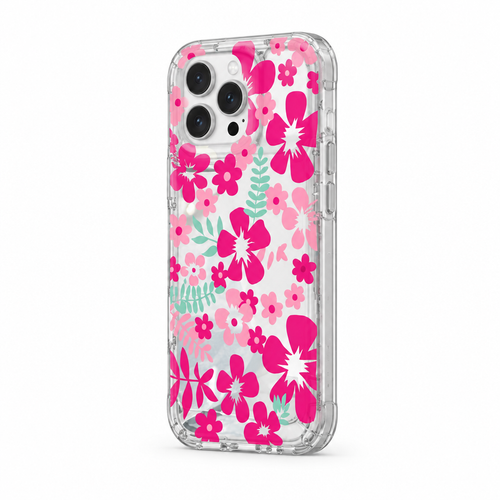 Clear Petal — Glass — iPhone Case — side view