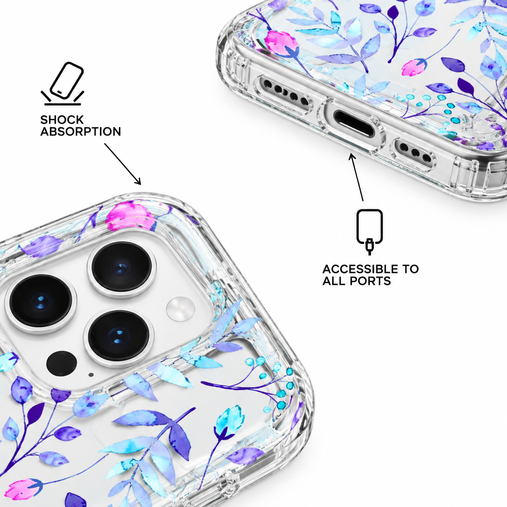 Retro Petal — Crystal — iPhone Case — details