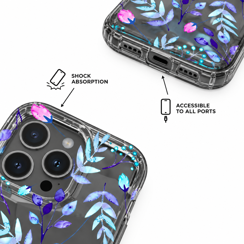 Retro Petal — Onyx — iPhone Case — details