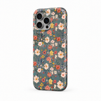 Retro Petal — Ink — iPhone Case — side view