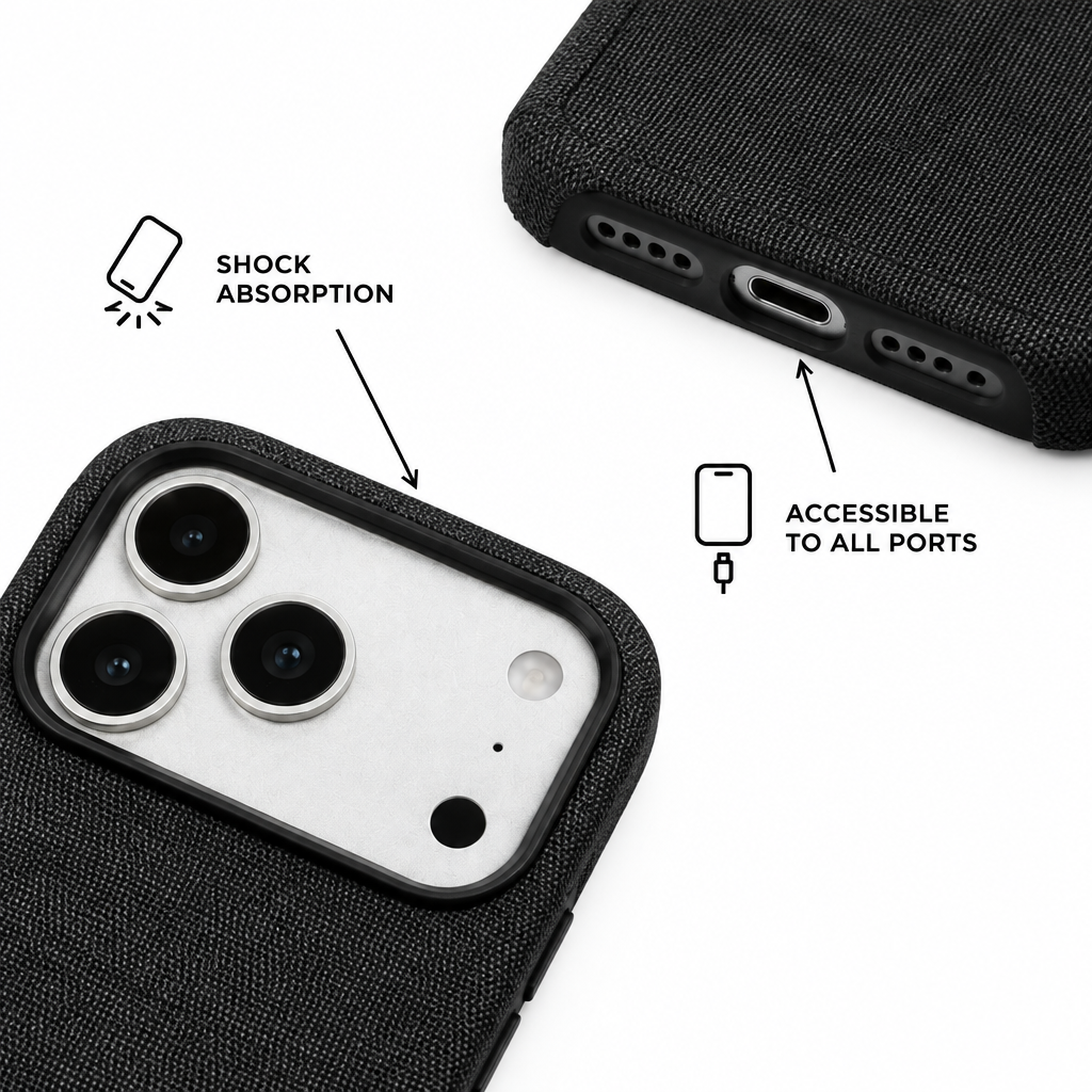 Tech Weave — Ink — iPhone Case — details