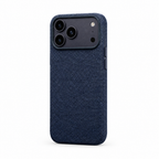 Tech Weave — Cobalt — iPhone Case — side view
