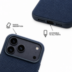 Tech Weave — Cobalt — iPhone Case — details