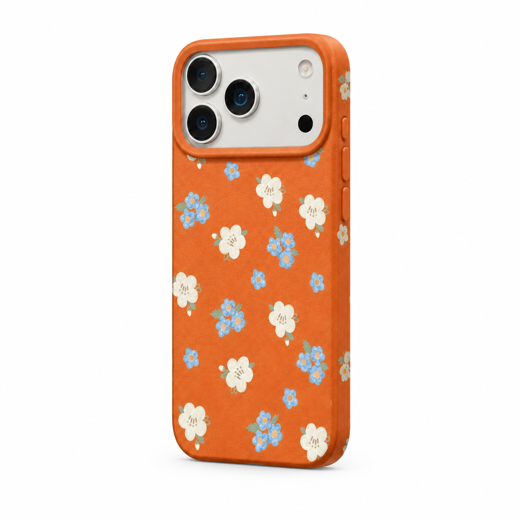 Petal Press — Amber — iPhone Case — side view
