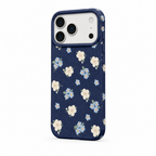 Petal Press — Navy — iPhone Case — side view