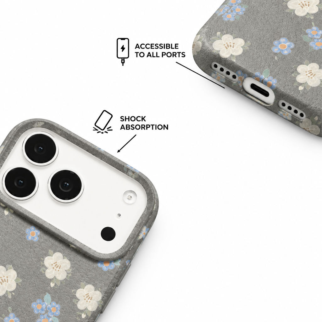 Petal Press — Ash — iPhone Case — details
