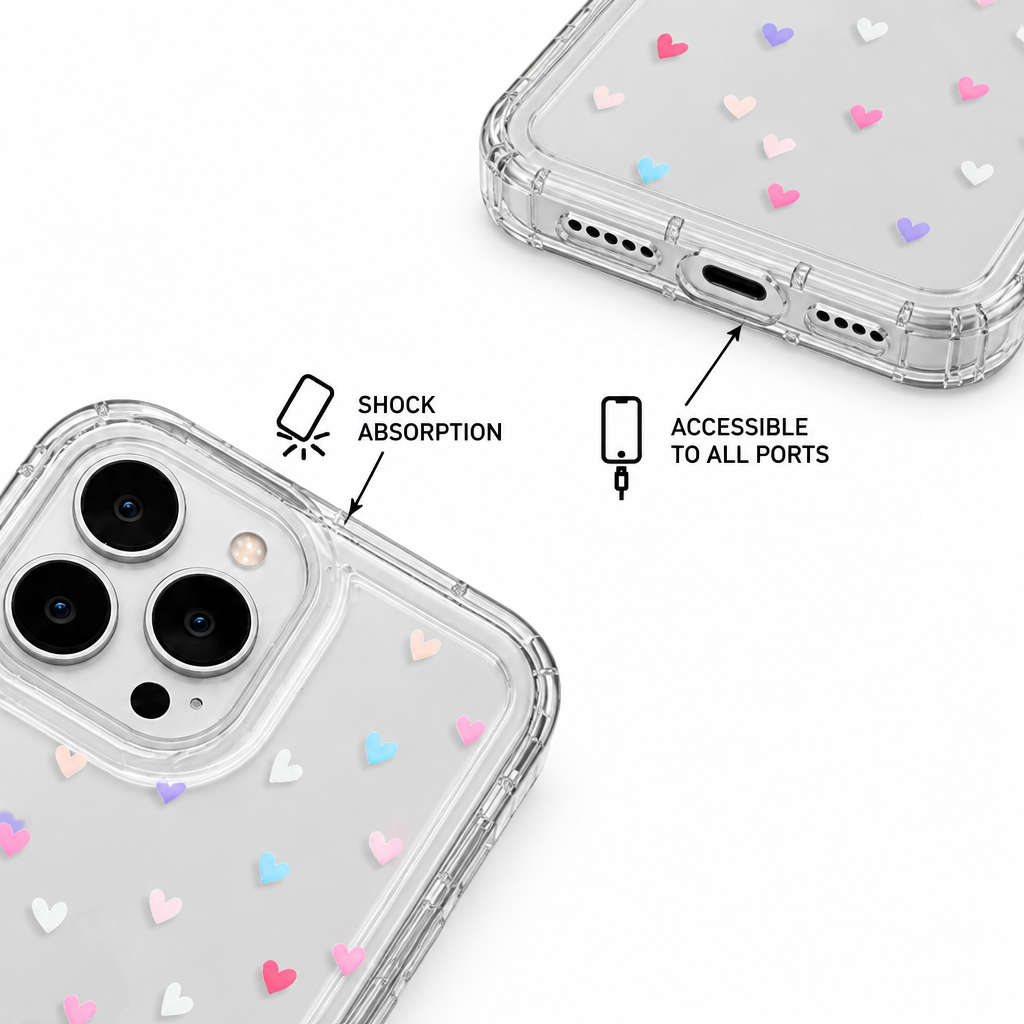 Clear Heart — Aura — iPhone Case — details