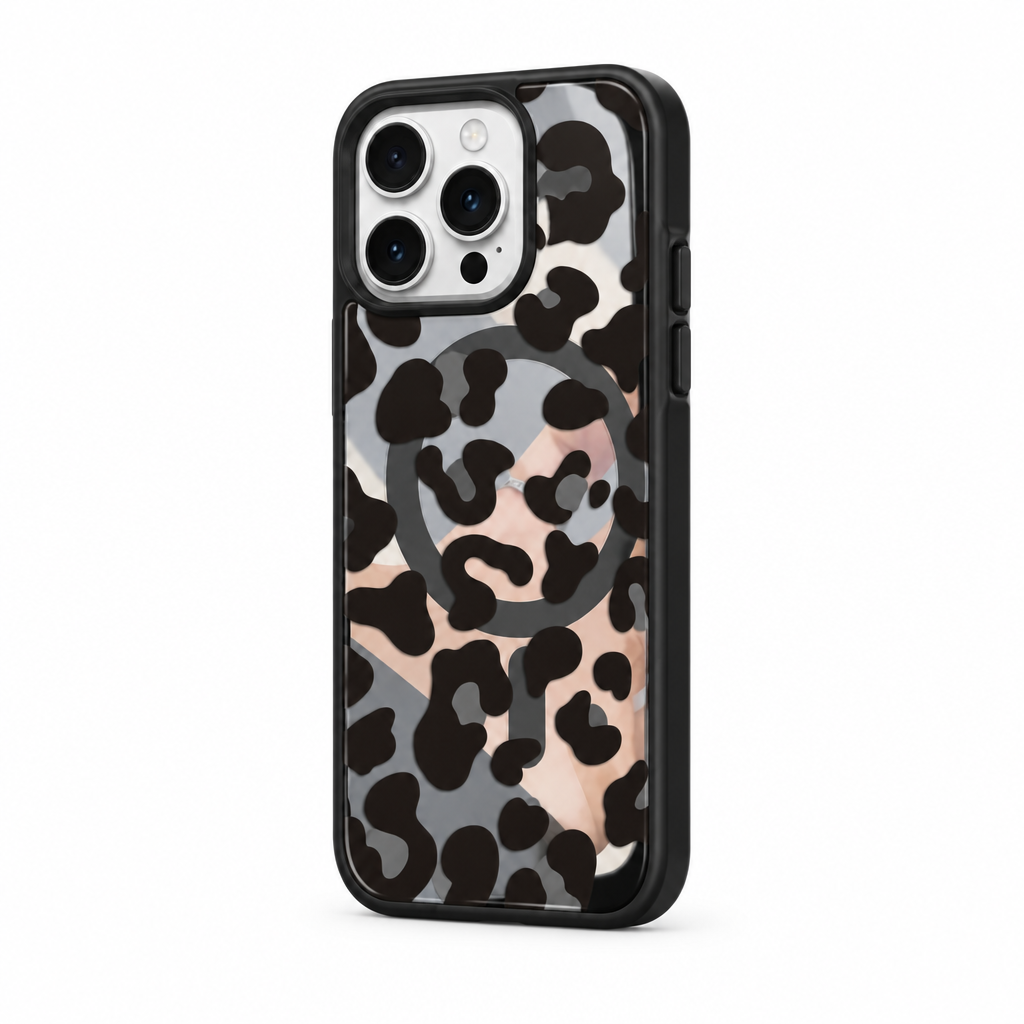 Leopard Matte — Bloom — iPhone Case — side view