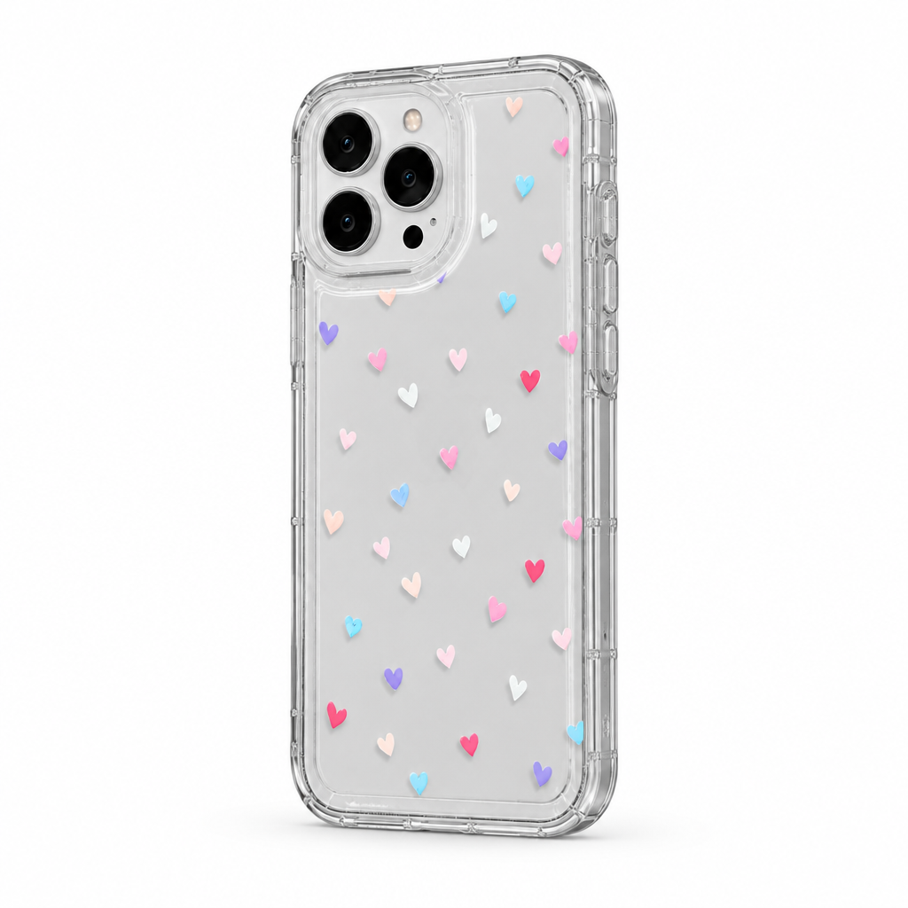 Clear Heart — Aura — iPhone Case — side view