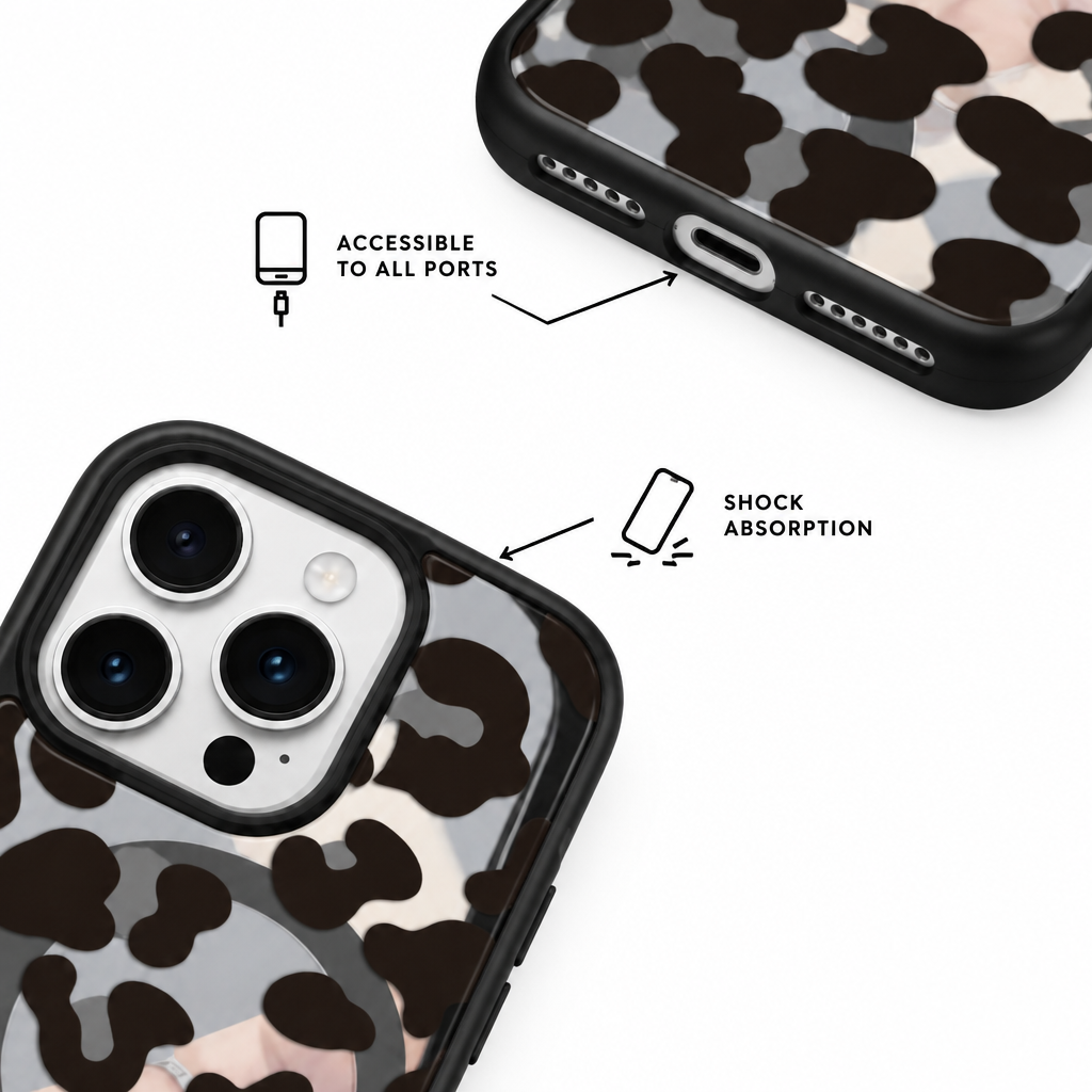 Leopard Matte — Bloom — iPhone Case — details