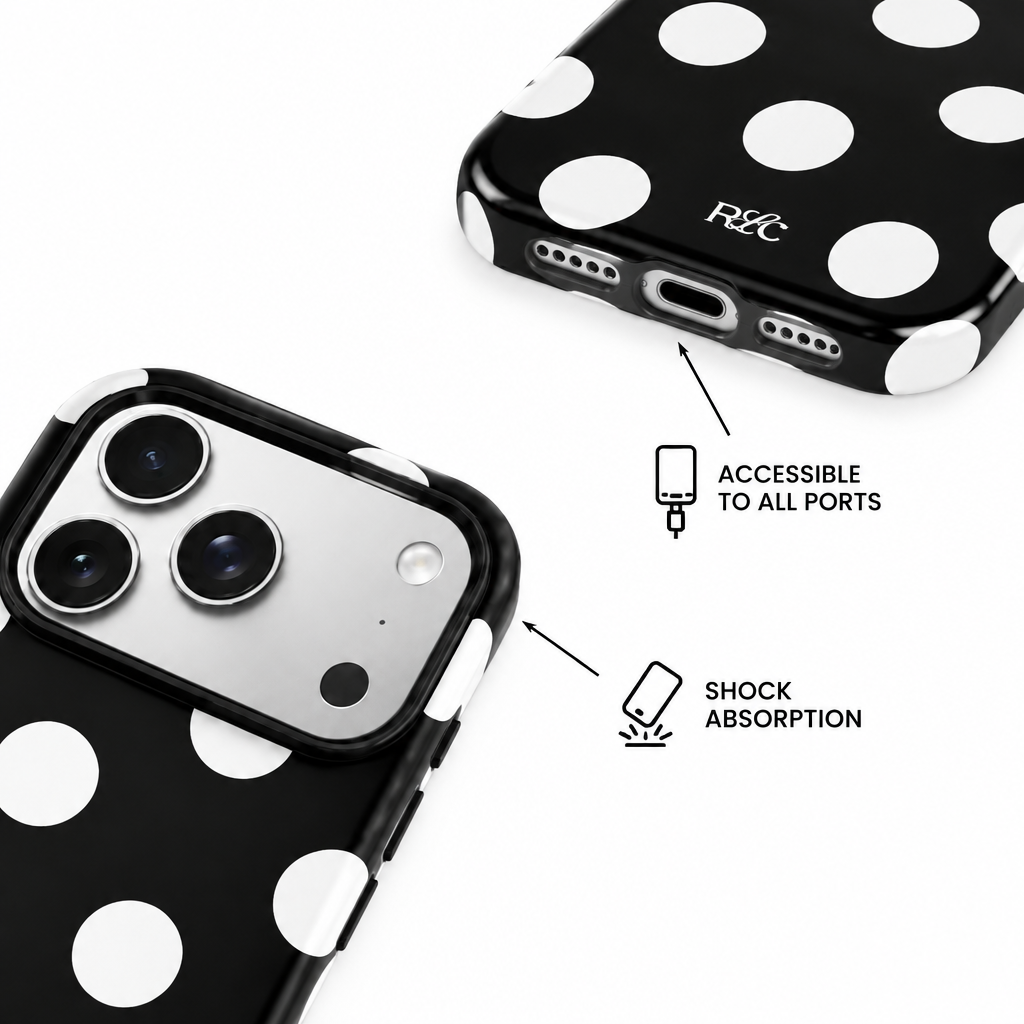 Big Dot — Ink — iPhone Case — details