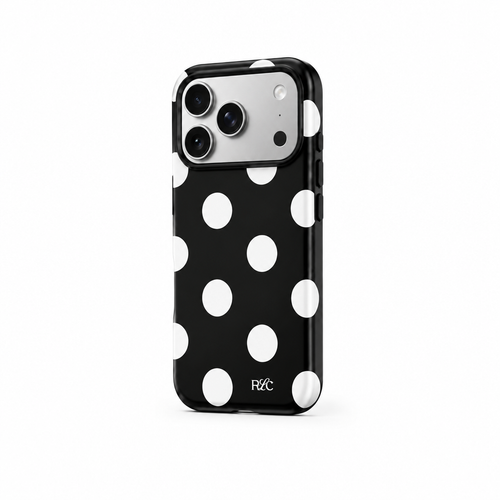 Big Dot — Ink — iPhone Case — side view