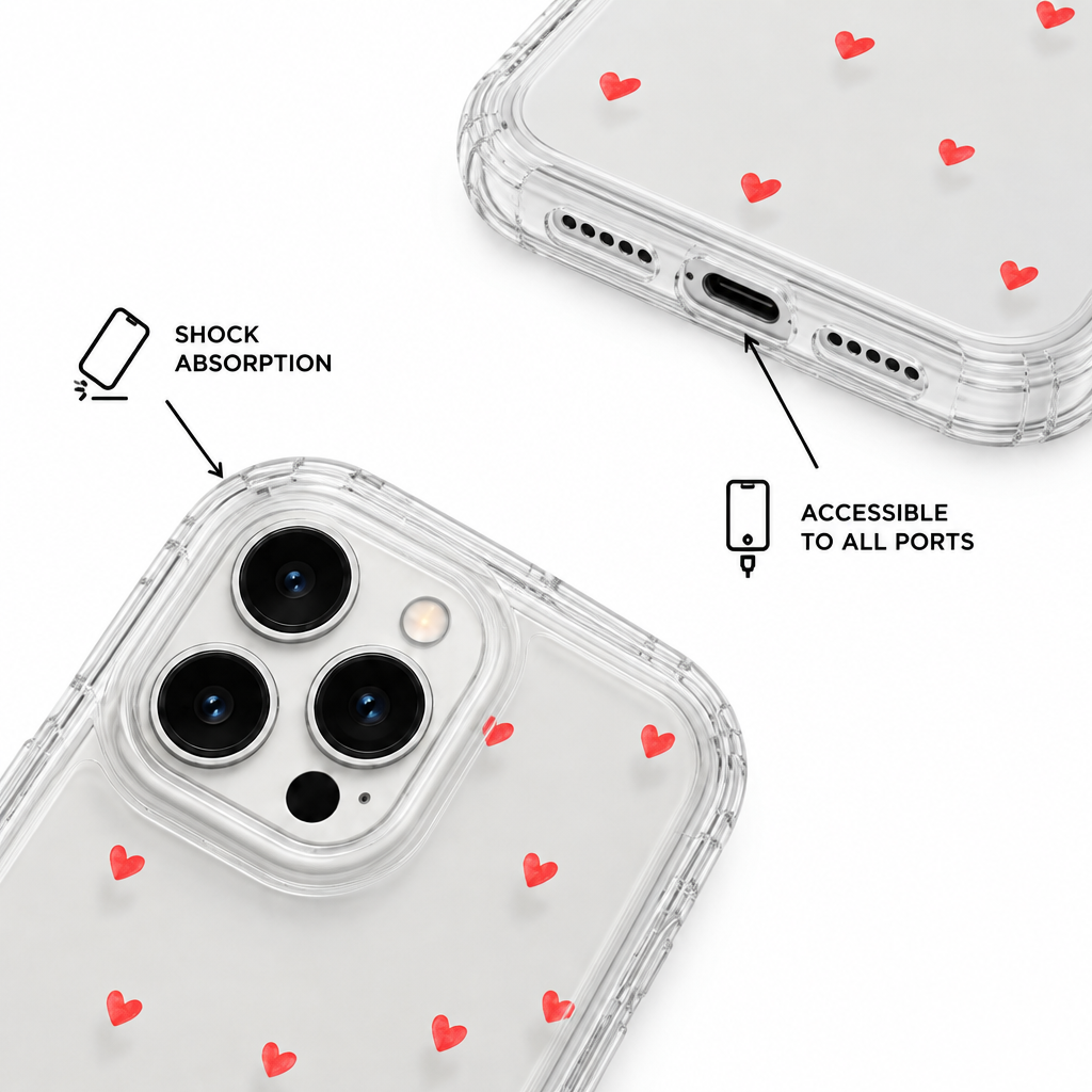 Clear Heart — Atlas — iPhone Case — details