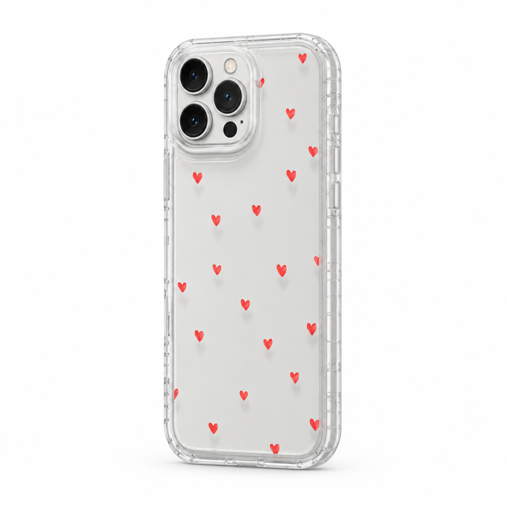Clear Heart — Atlas — iPhone Case — side view