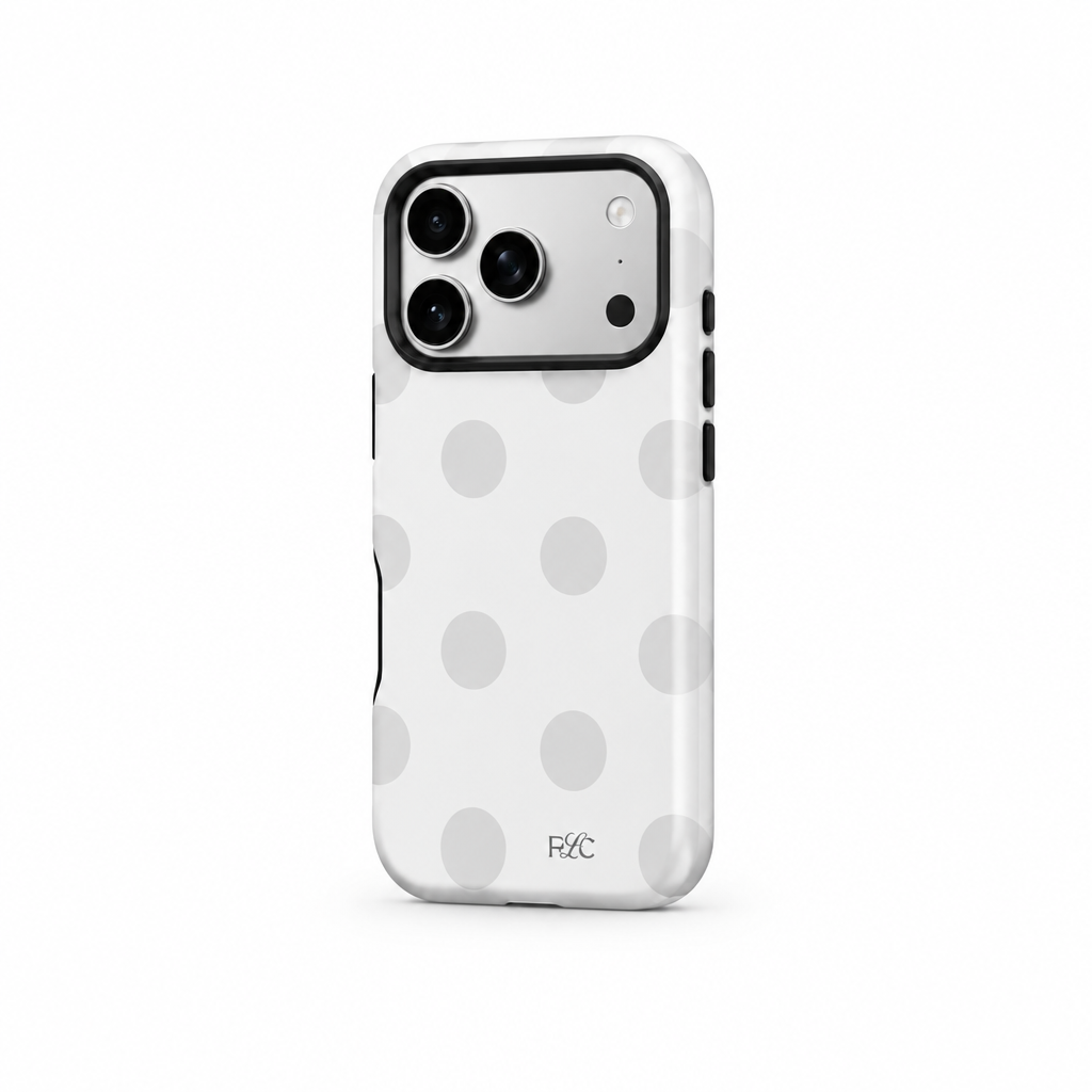 Big Dot — Chalk — iPhone Case — side view