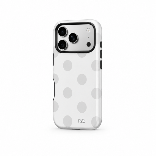 Big Dot — Chalk — iPhone Case — side view