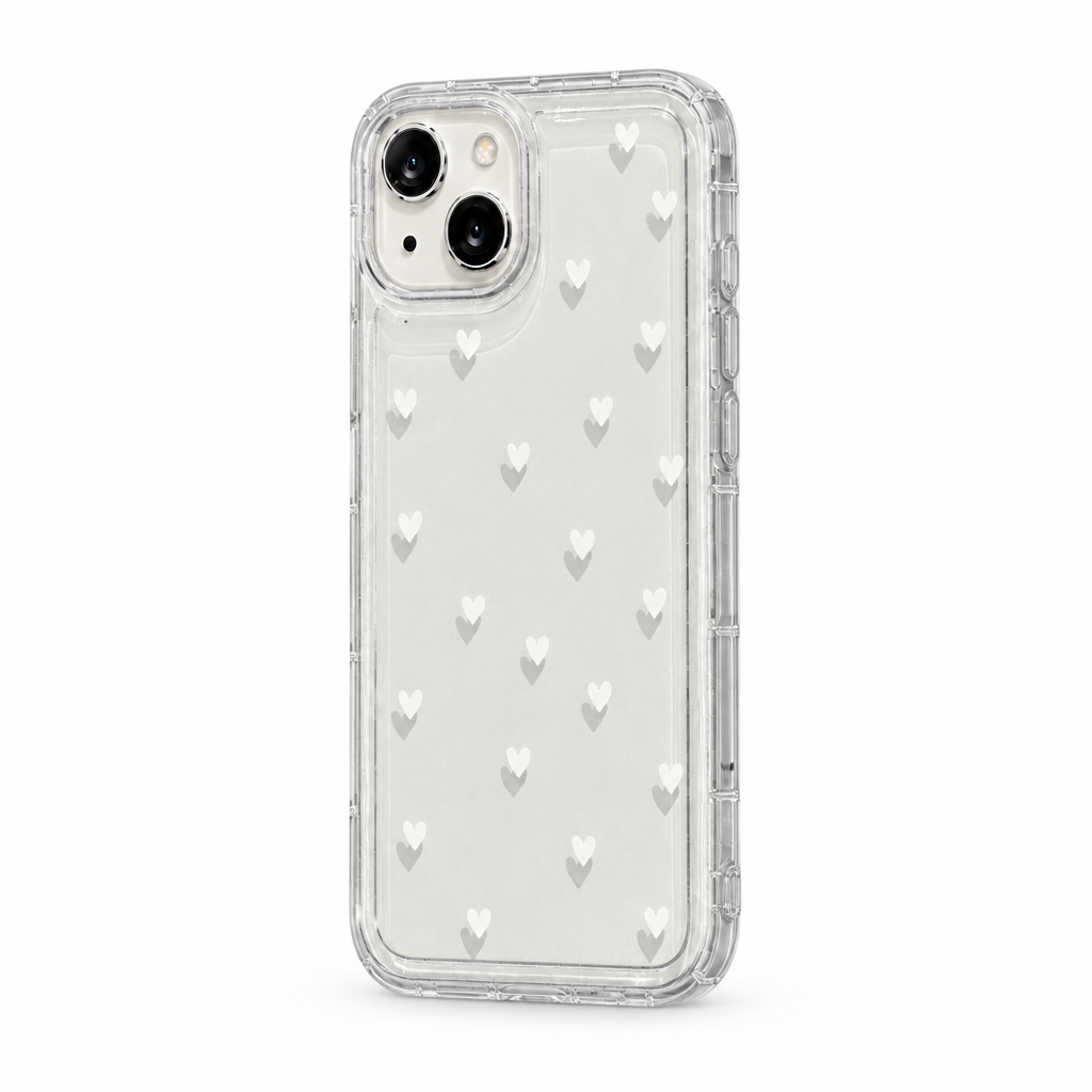 Clear Heart — Arcade — iPhone Case — side view