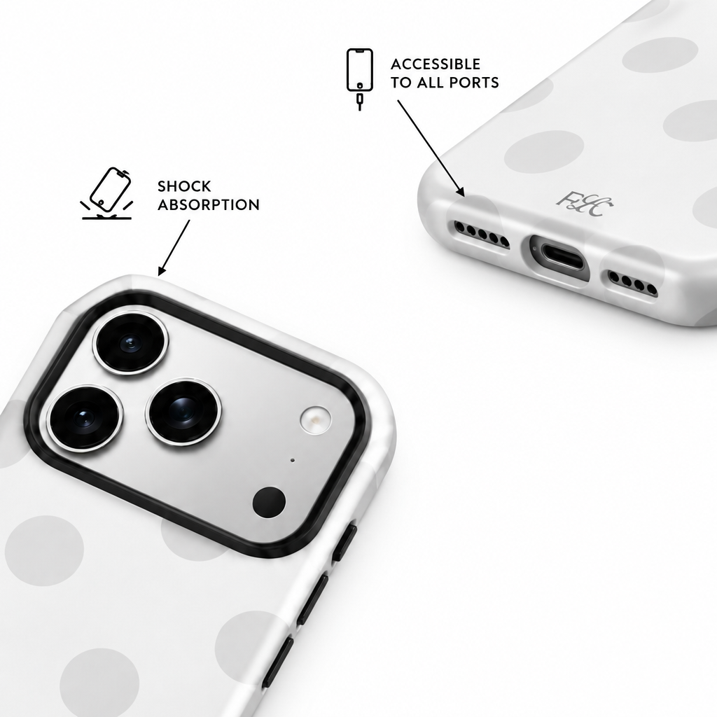 Big Dot — Chalk — iPhone Case — details