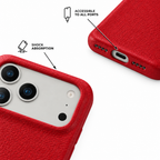 Leather Grain — Cherry — iPhone Case — details