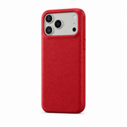 Leather Grain — Cherry — iPhone Case — side view