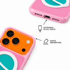 Contrast Stand — Blush — iPhone Case — details