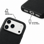 Leather Grain — Ink — iPhone Case — details
