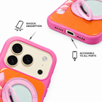Contrast Stand — Amber — iPhone Case — details