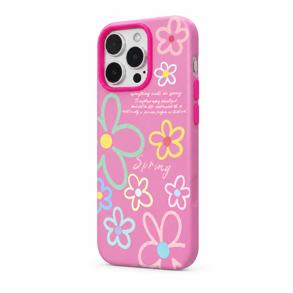 Spring Press — Cherry — iPhone Case — side view