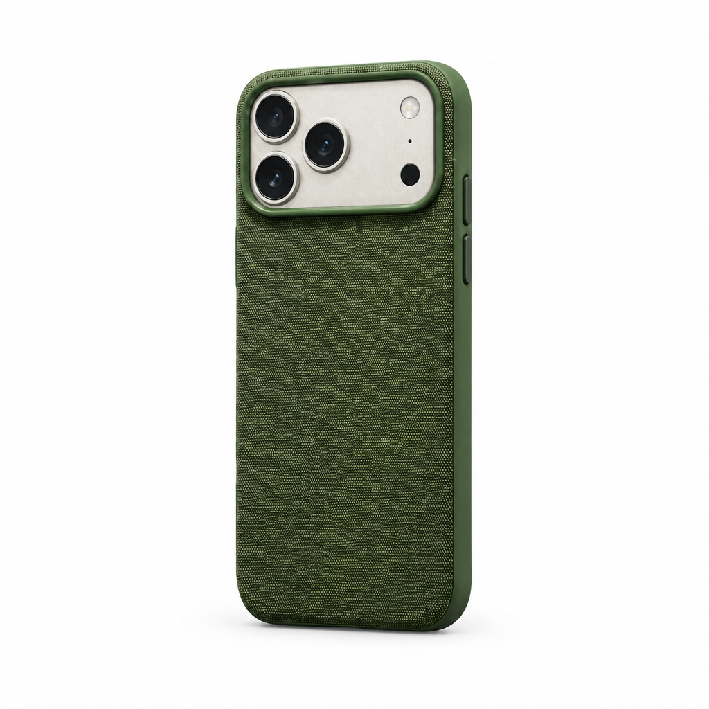 Tech Weave — Fern — iPhone Case — side view