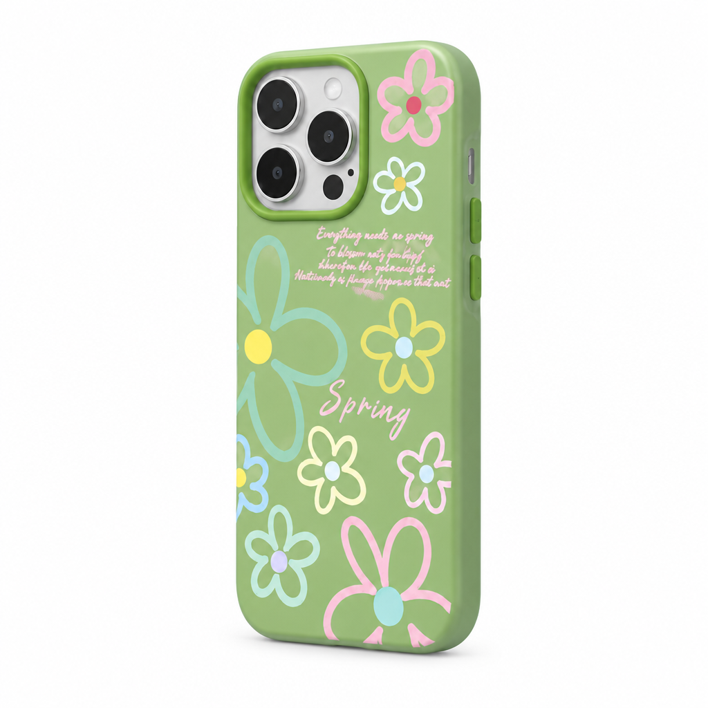 Spring Press — Fern — iPhone Case — side view