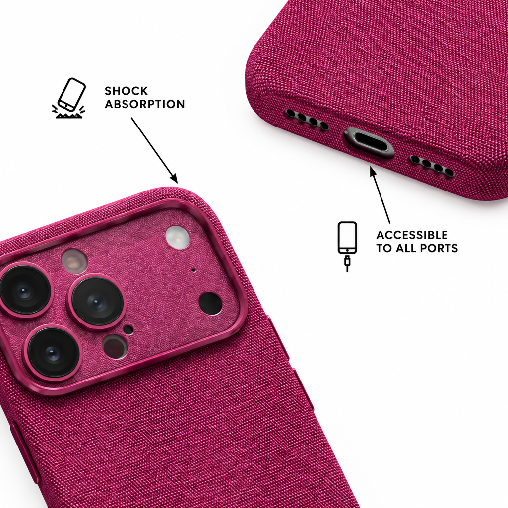 Tech Weave — Cherry — iPhone Case — details