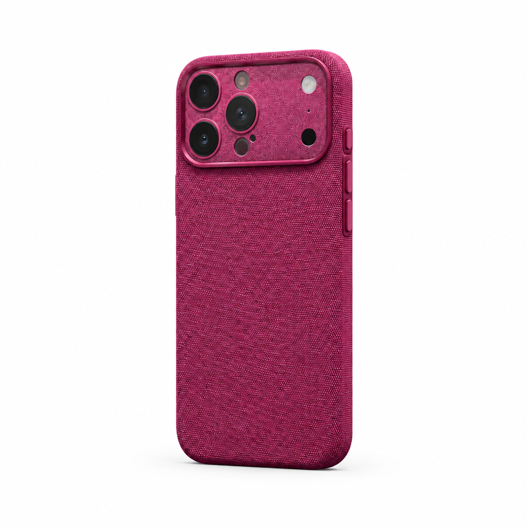 Tech Weave — Cherry — iPhone Case — side view