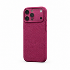 Tech Weave — Cherry — iPhone Case — side view