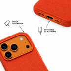 Tech Weave — Amber — iPhone Case — details