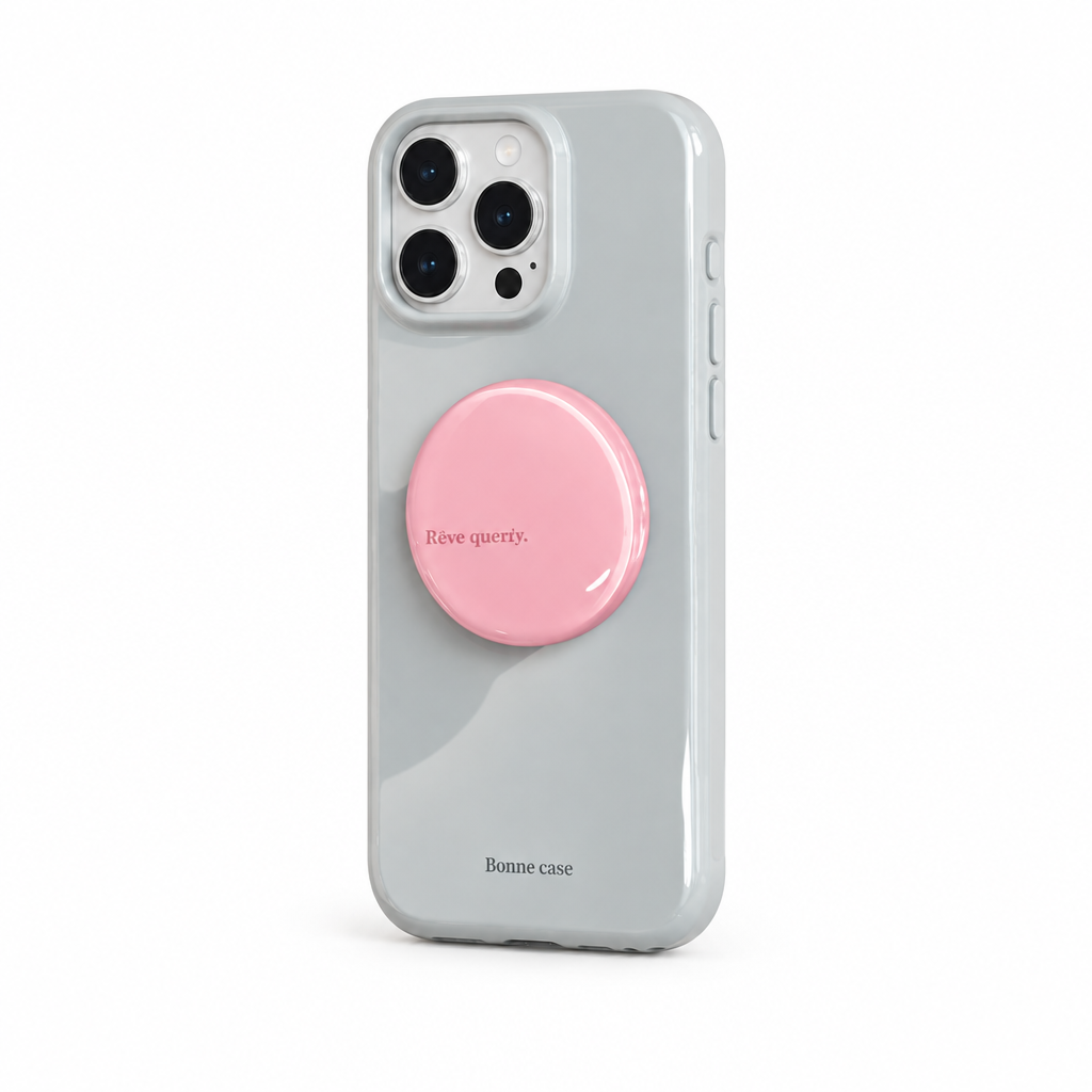 Candy Stand — Blush — iPhone Case — side view