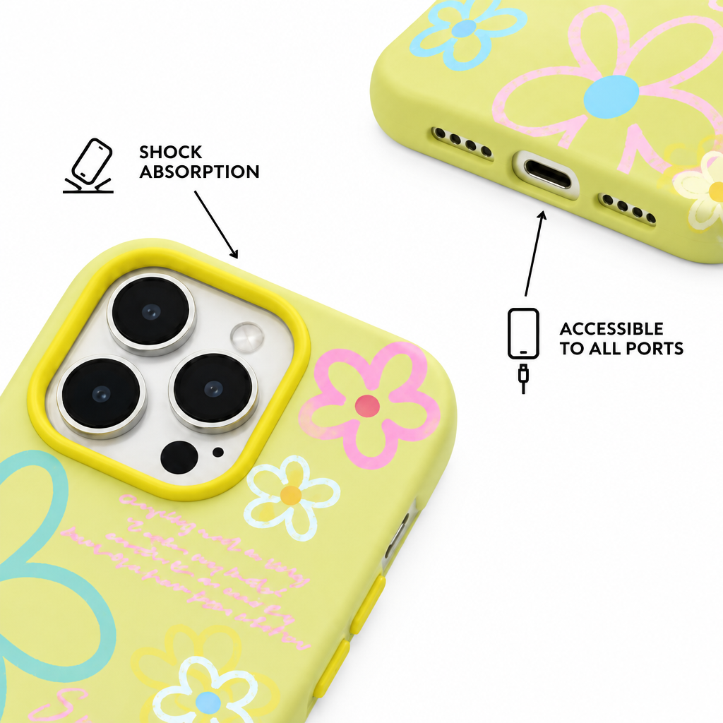 Spring Press — Saffron — iPhone Case — details