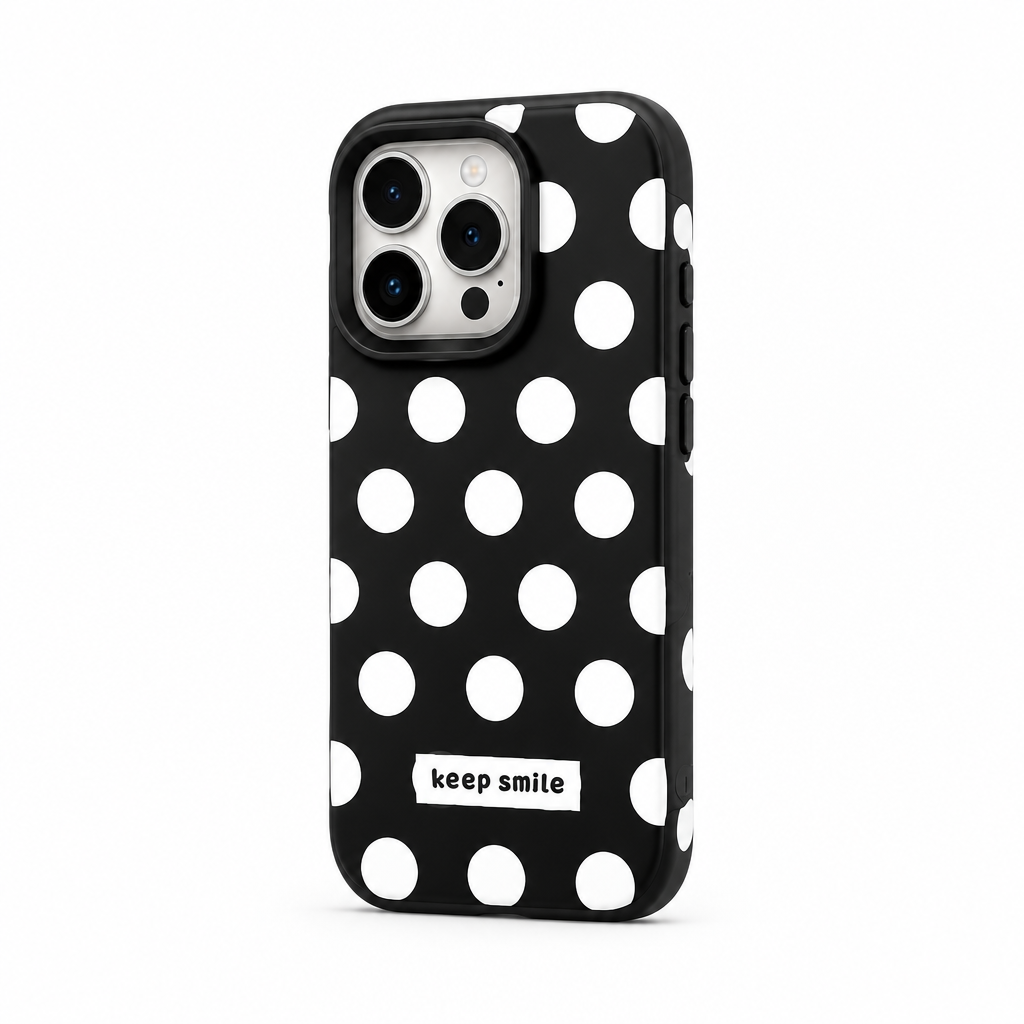 Full Stop — Graphite — iPhone Case — side view