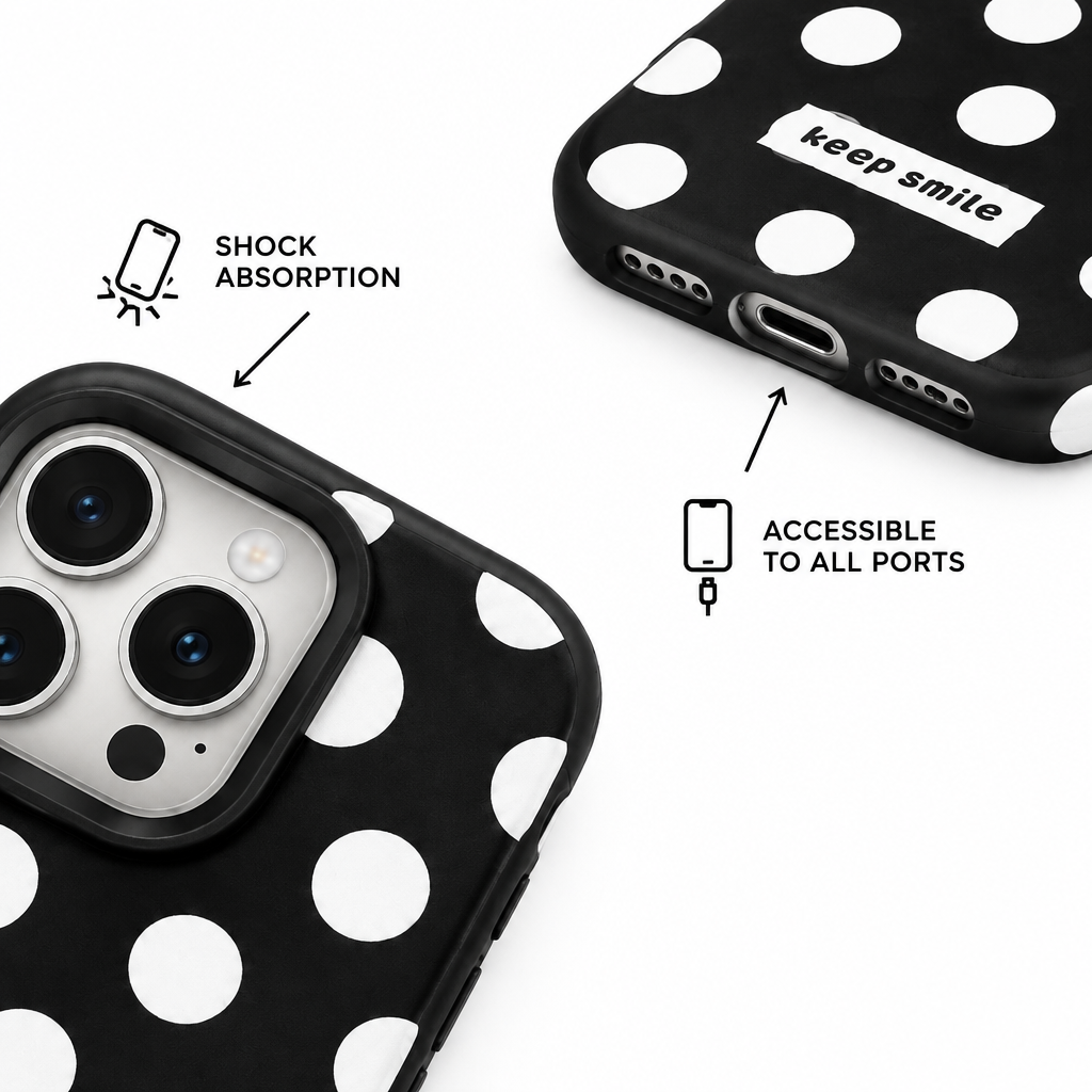 Full Stop — Graphite — iPhone Case — details