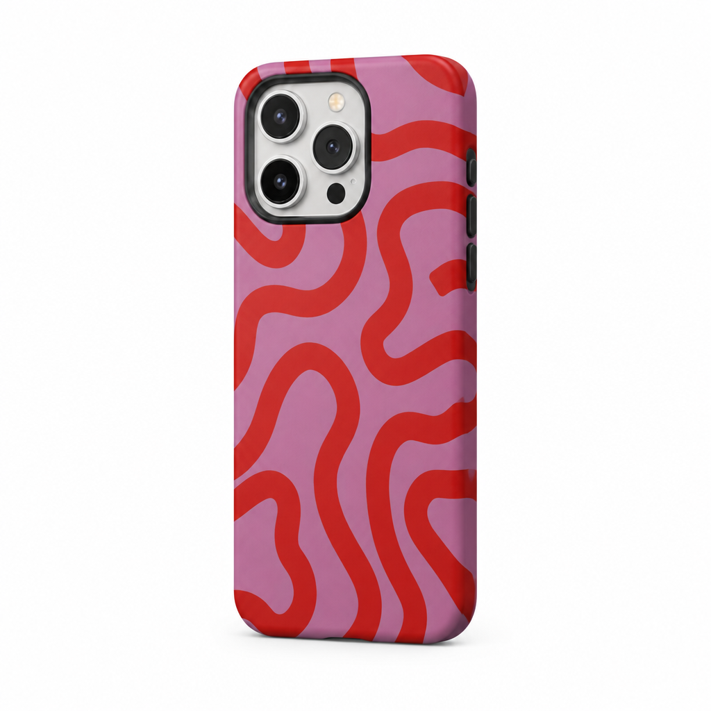 Loose Line — Aura — iPhone Case — side view