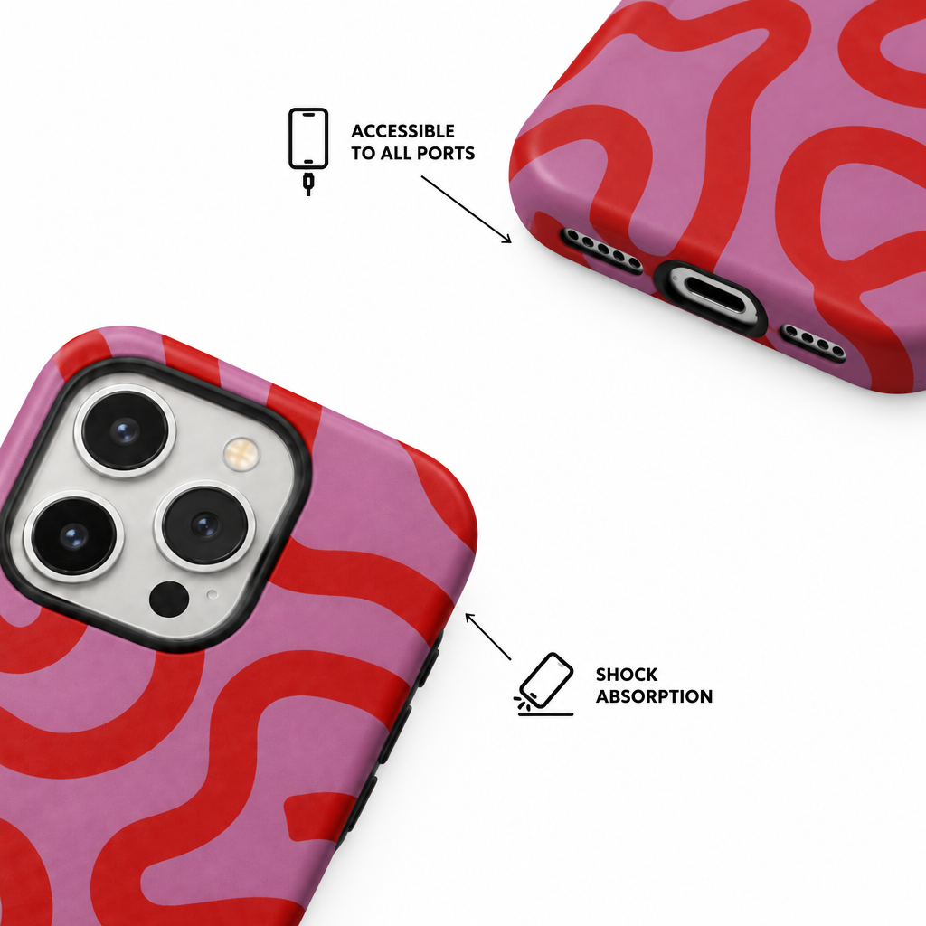 Loose Line — Aura — iPhone Case — details