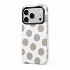 Silver Dot — Chalk — iPhone Case — side view
