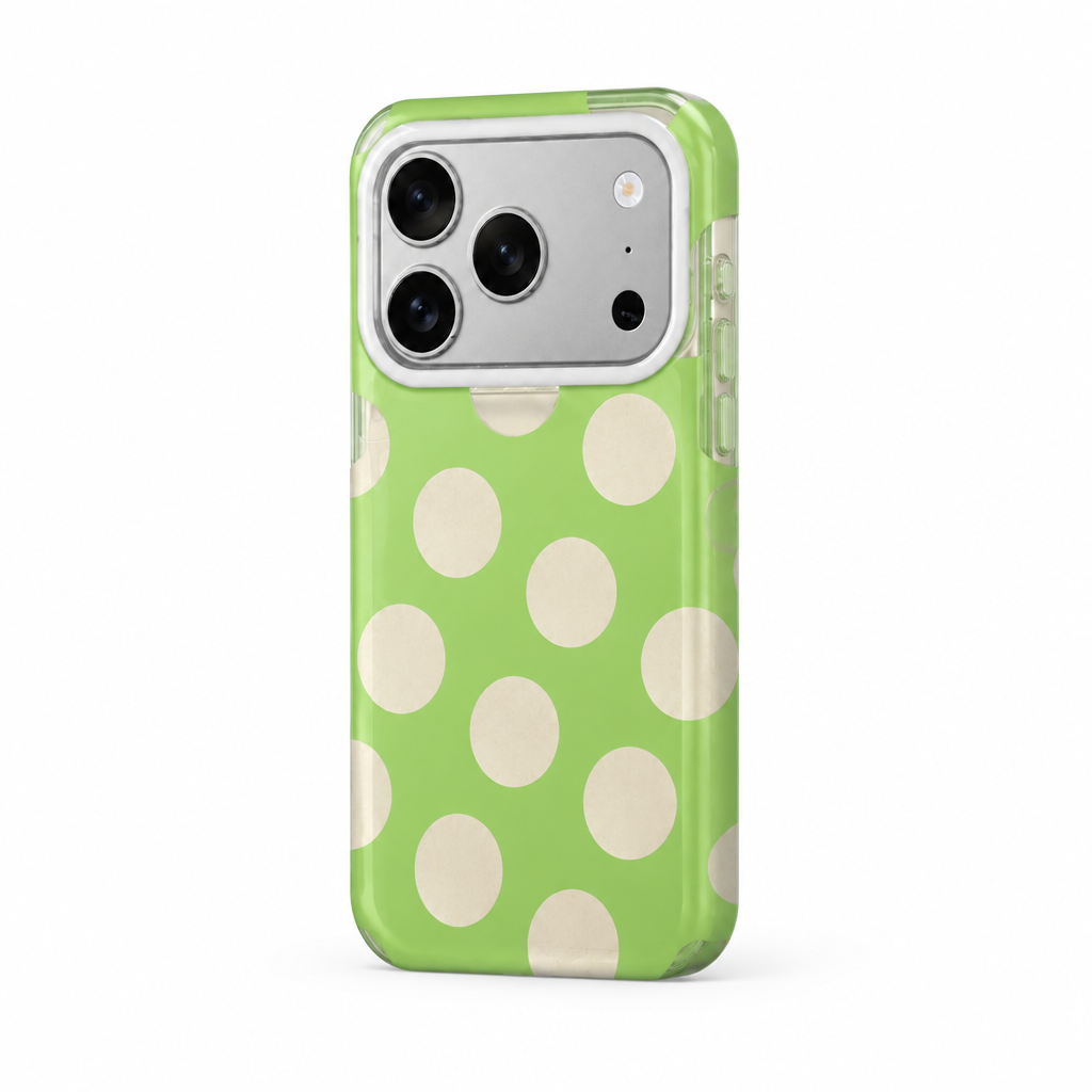 Silver Dot — Fern — iPhone Case — side view