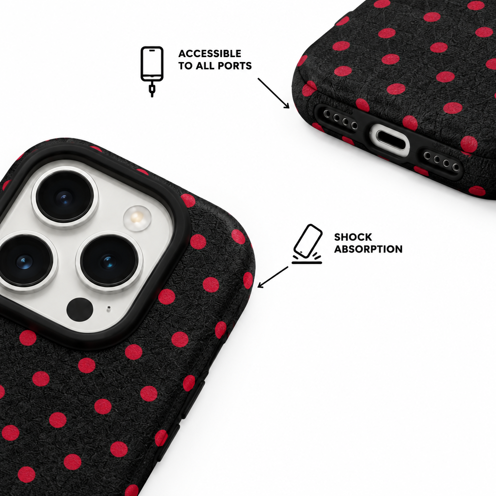 Lichee Dot — Ink — iPhone Case — details